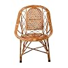 Bamboo Antique Designer Chair for Kids & Adults | Study With Arm Rest | for Lawn, Room, Indoor and Outdoor Use | Includes Cushion, Brown